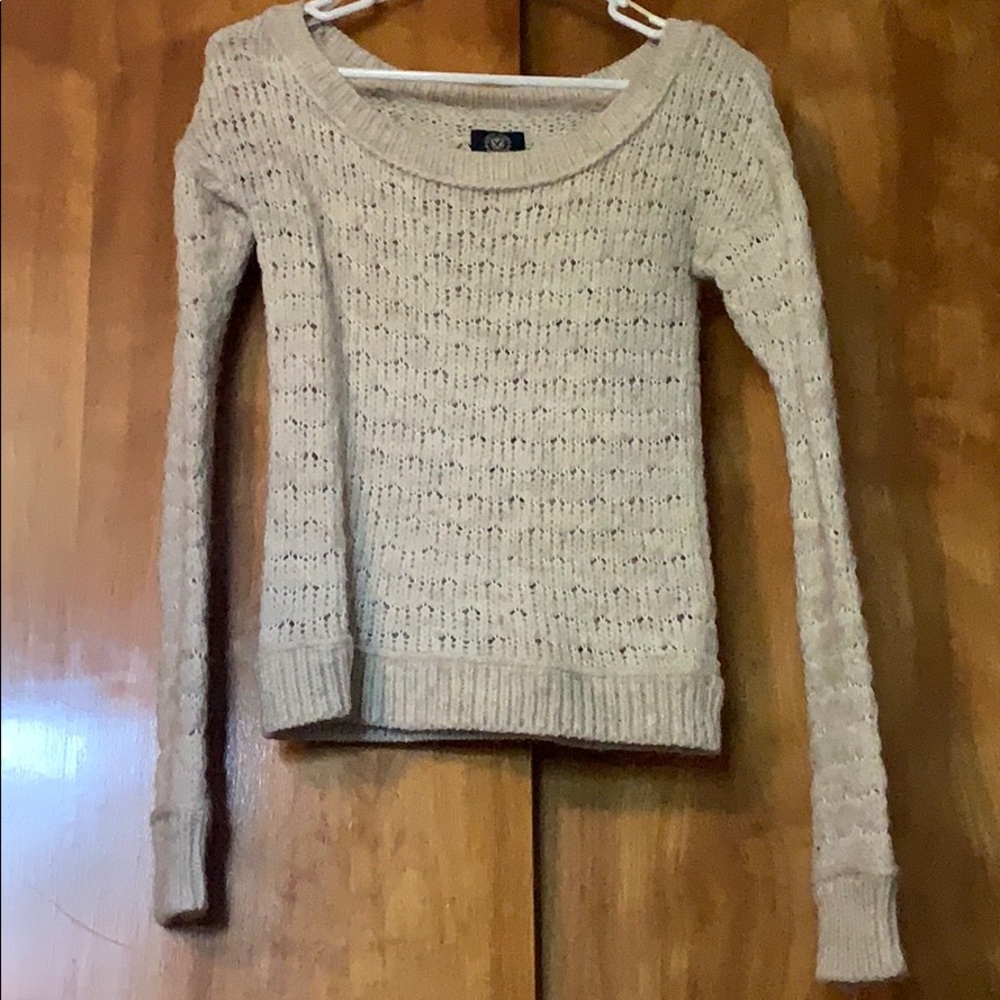 Cream American Eagle Sweater